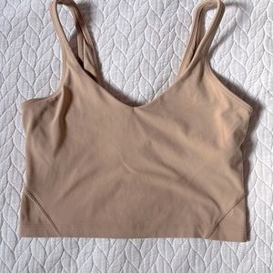 Lululemon align tank in light tan/beige size 8
